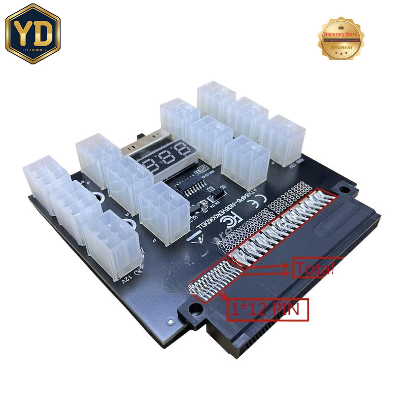 YD PCI-E 12V 50Pin - ATX 12 X  - 2400W Server Psu Breakout Board incelemesi ve fiyatı